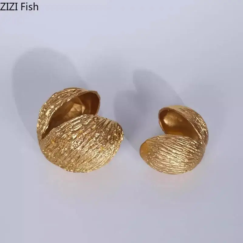 Golden Nut Shell Ornaments