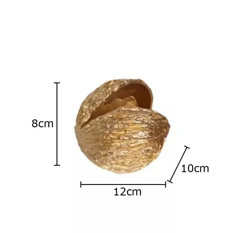 Golden Nut Shell Ornaments