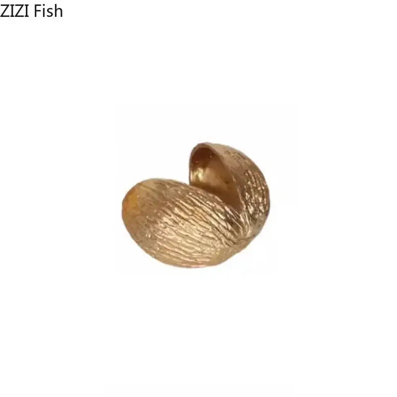 Golden Nut Shell Ornaments