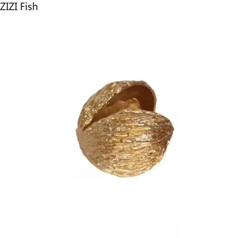 Golden Nut Shell Ornaments