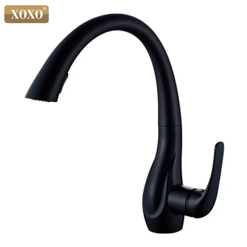 Gold Pull Out Kitchen Faucet 360-Degree Swivel