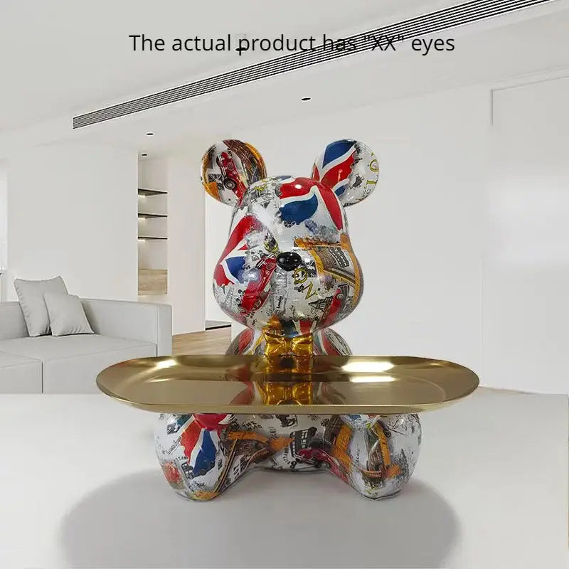 Graffiti Bear Key Shelf