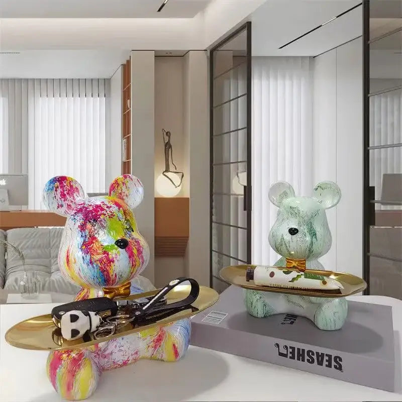 Graffiti Bear Key Shelf