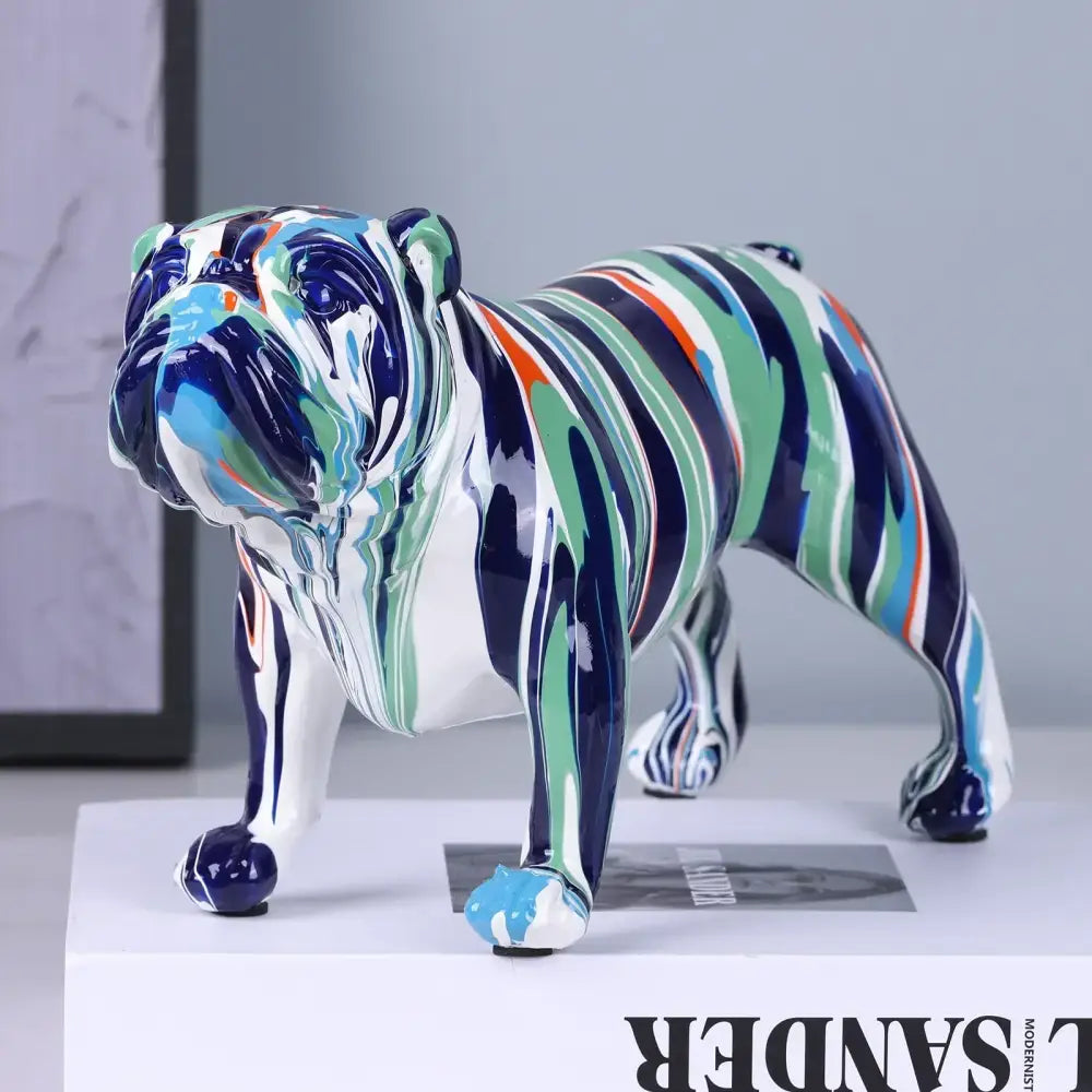 Graffiti Bulldog Figurine