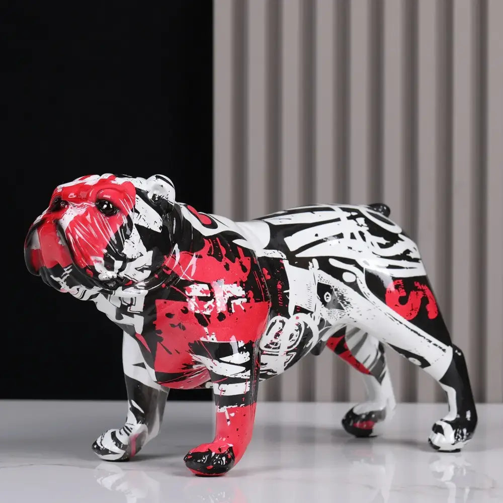 Graffiti Bulldog Figurine