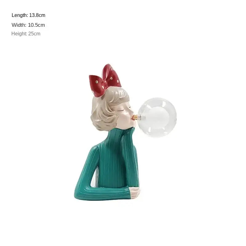 Gray Gold Bubble Statue Light