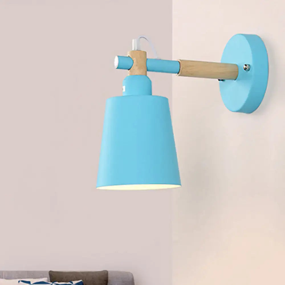 Wood Adjustable 10-Inch Wall Sconce Light