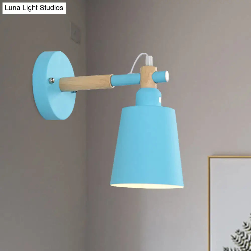 Wood Adjustable 10-Inch Wall Sconce Light
