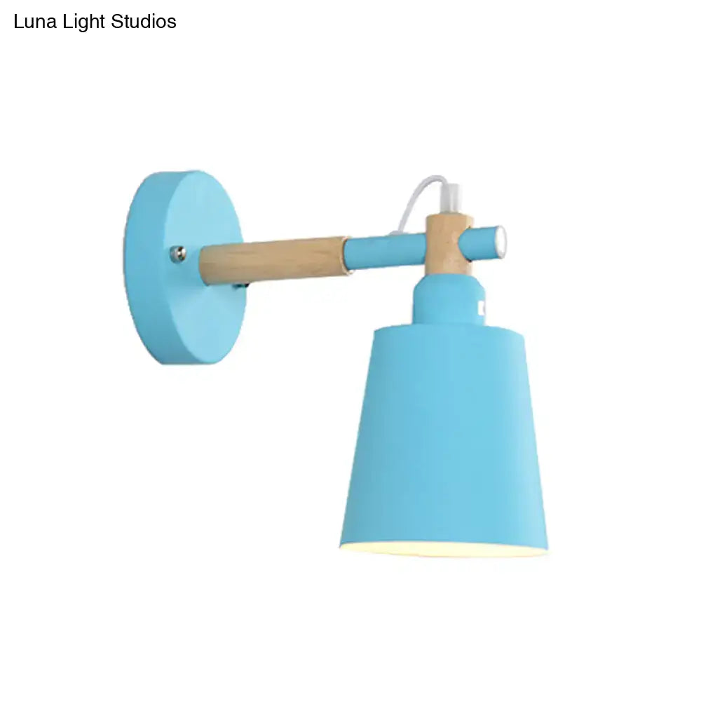 Wood Adjustable 10-Inch Wall Sconce Light