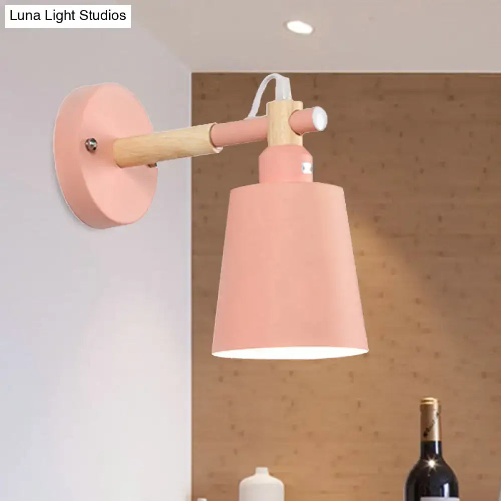 Wood Adjustable 10-Inch Wall Sconce Light