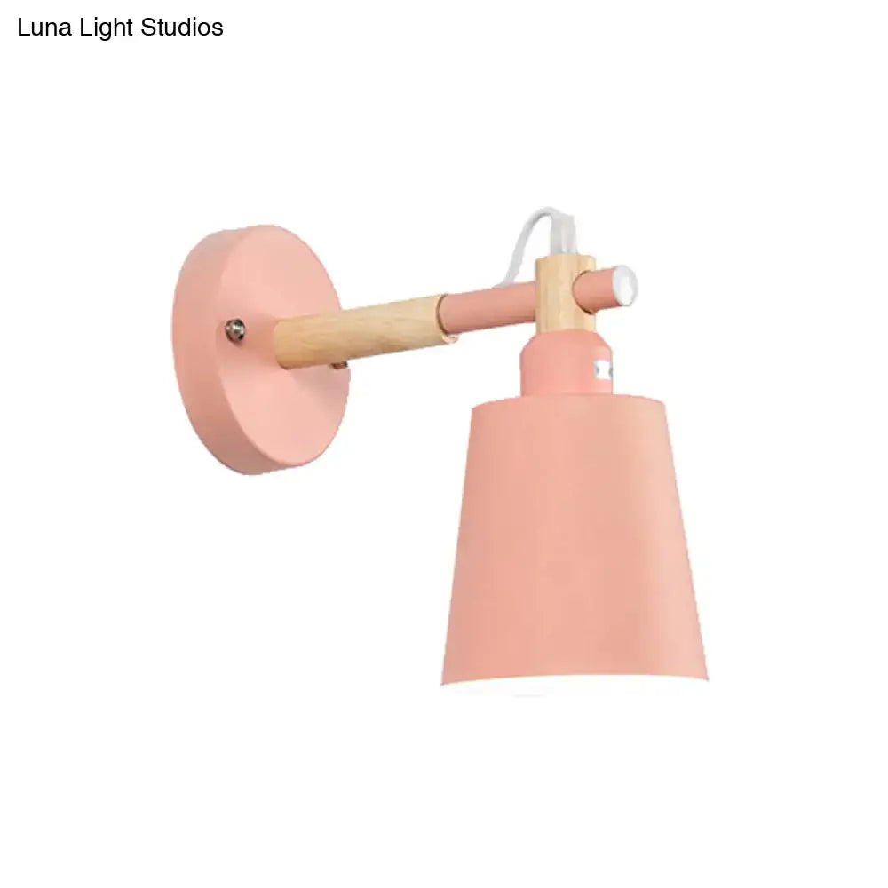 Wood Adjustable 10-Inch Wall Sconce Light
