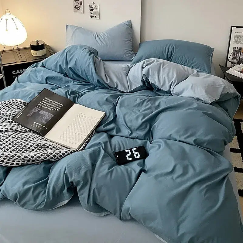 Gray Geometric Comforter Set