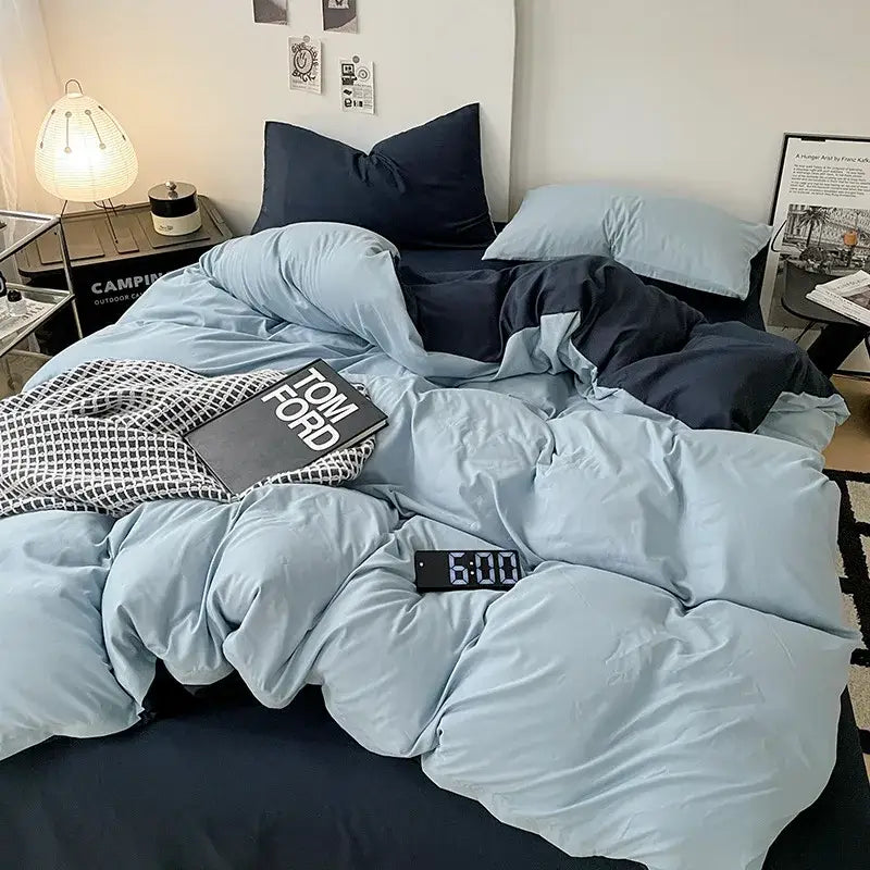 Gray Geometric Comforter Set
