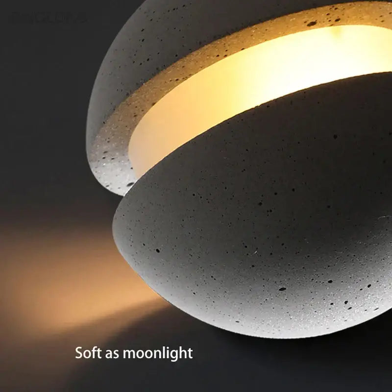 Gold Cement Chandelier Light