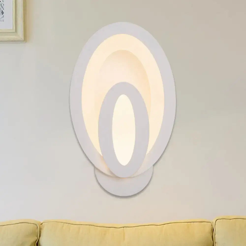 Gray Layered LED Sconce