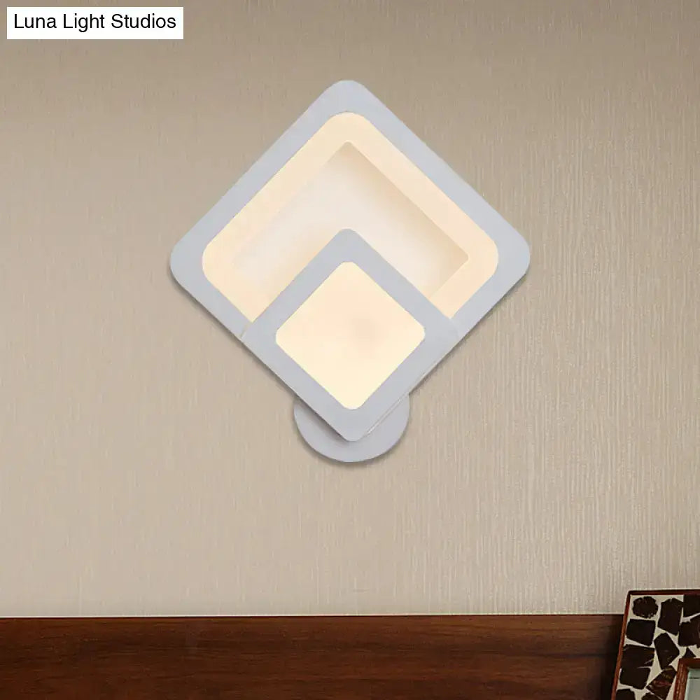 Gray Layered LED Sconce