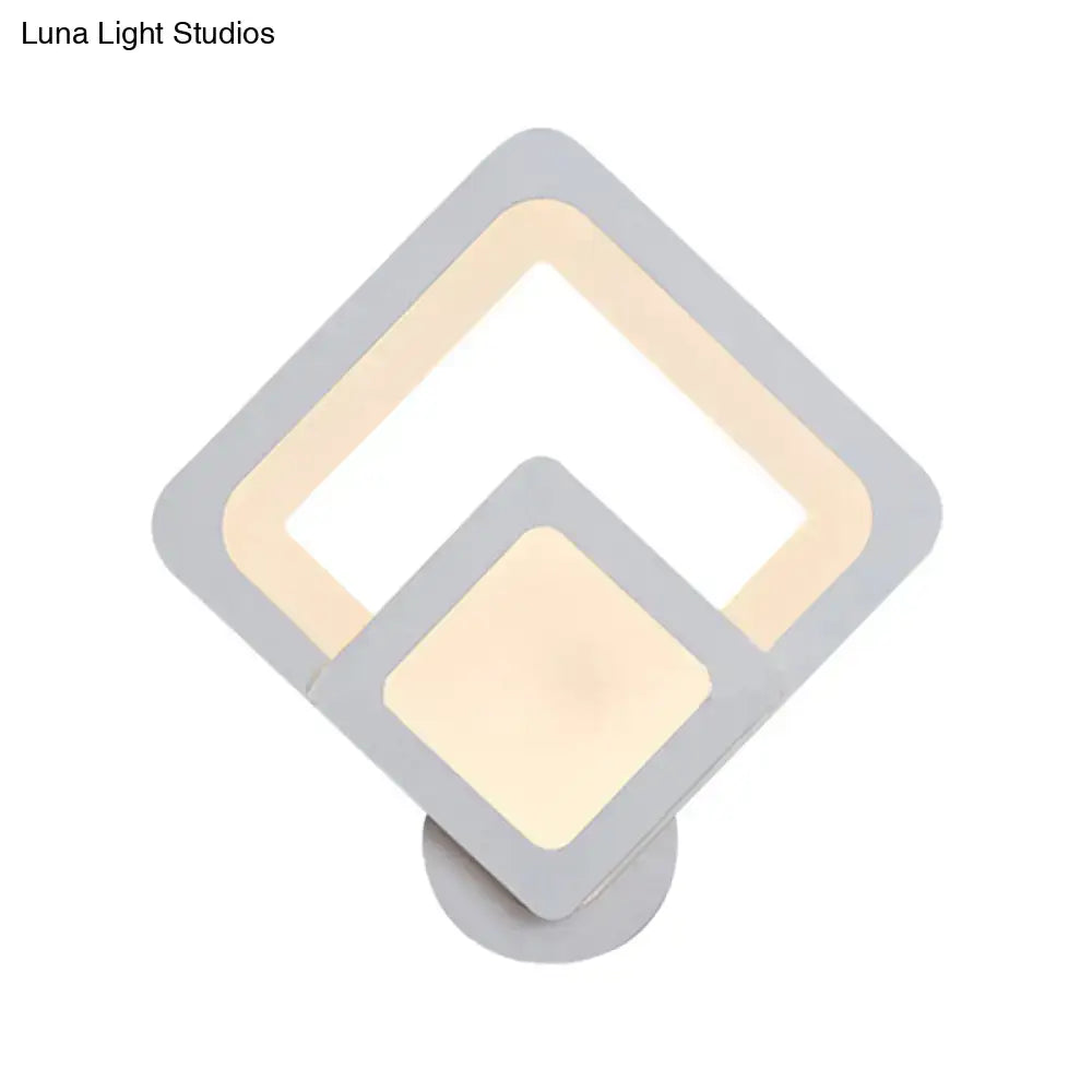 Gray Layered LED Sconce