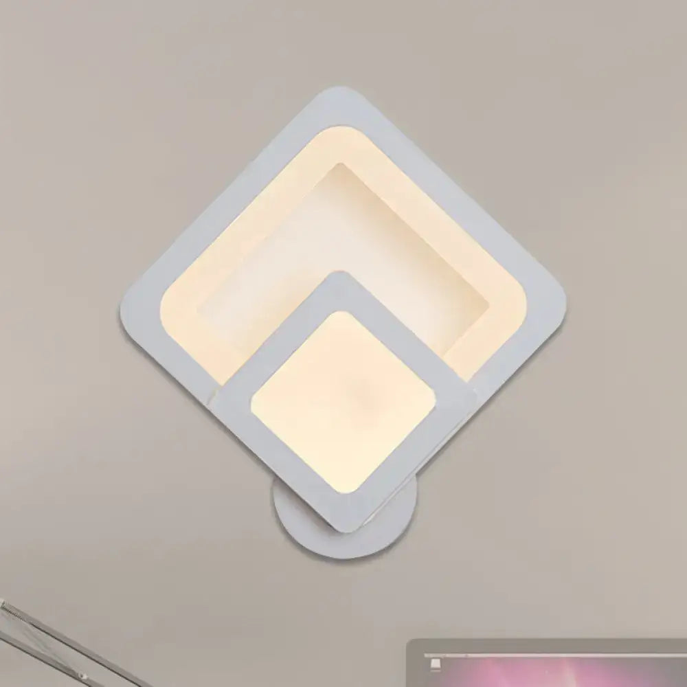 Gray Layered LED Sconce