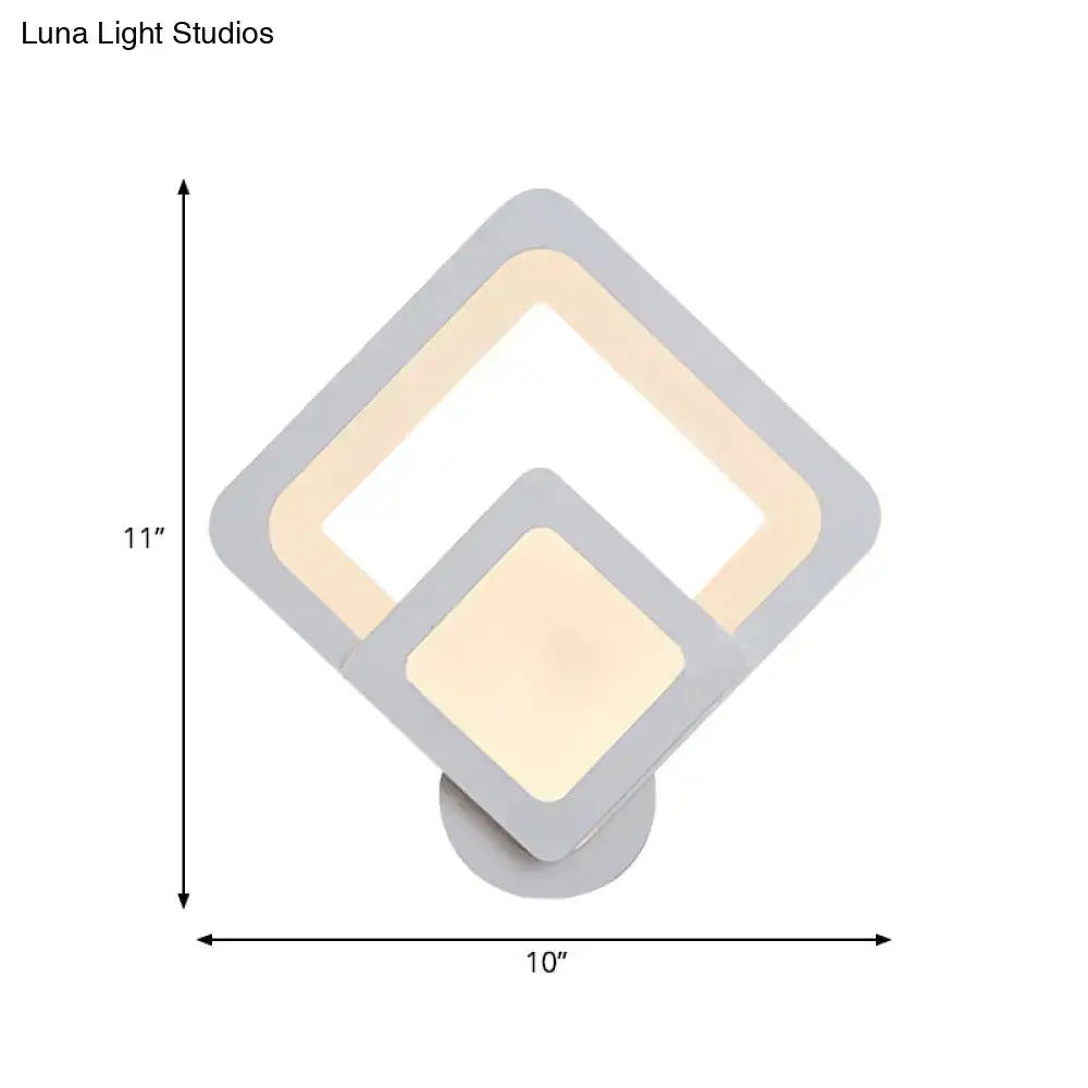 Gray Layered LED Sconce