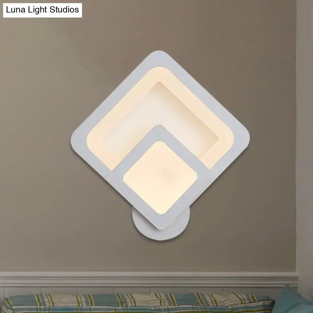 Gray Layered LED Sconce