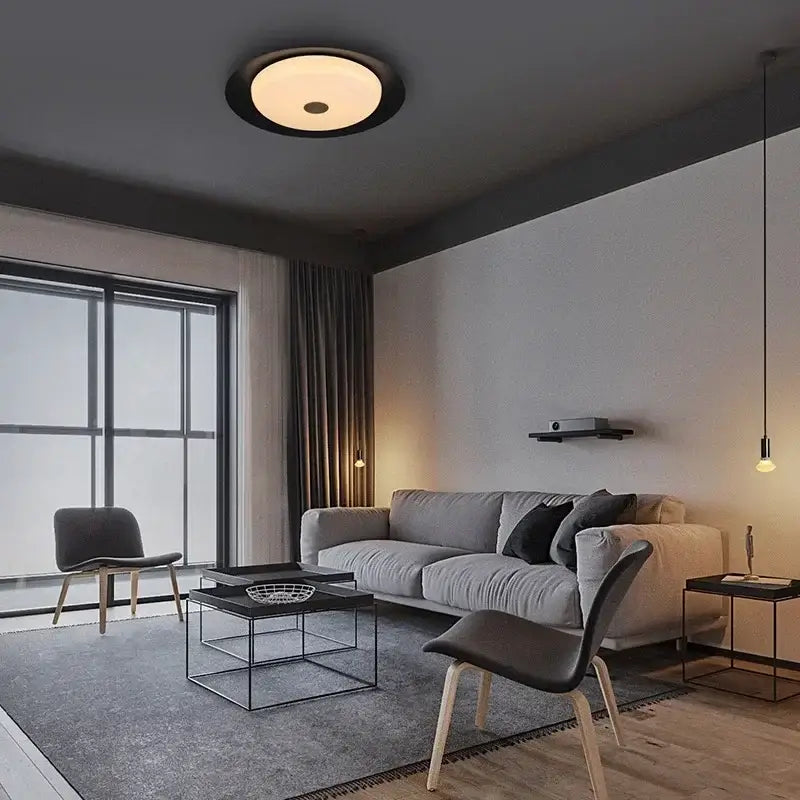 Gray Leather Platform Bed