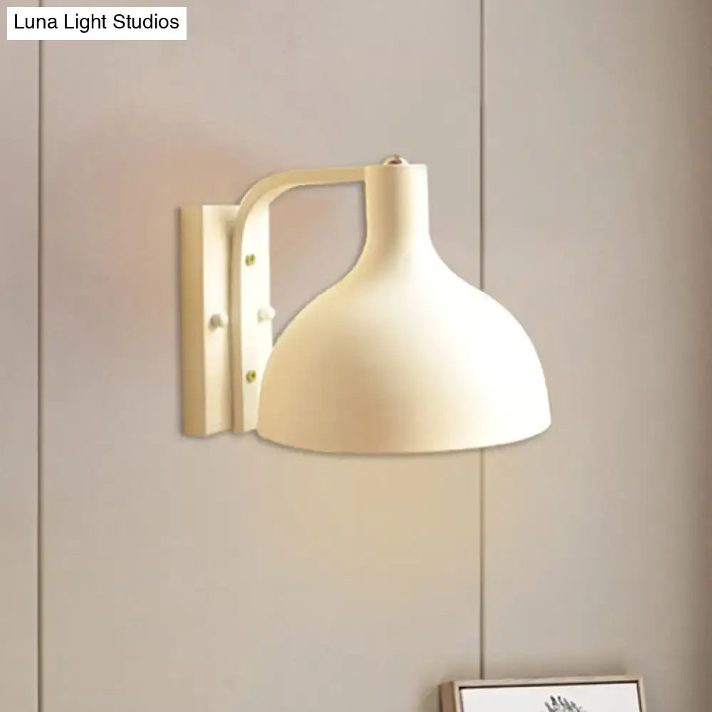 Black Domed Wall Sconce