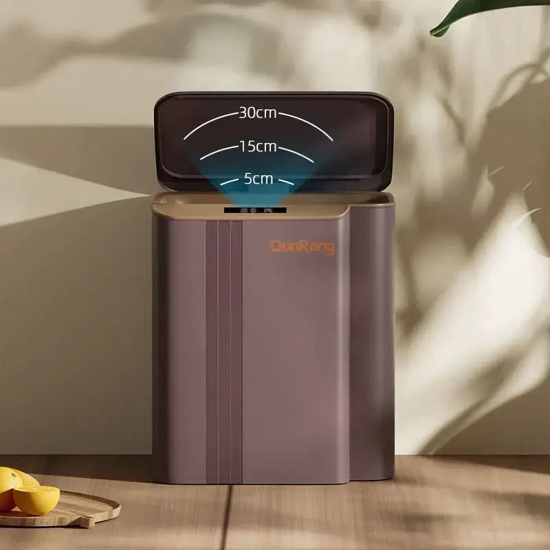 Gray Smart Sensor Trash Can