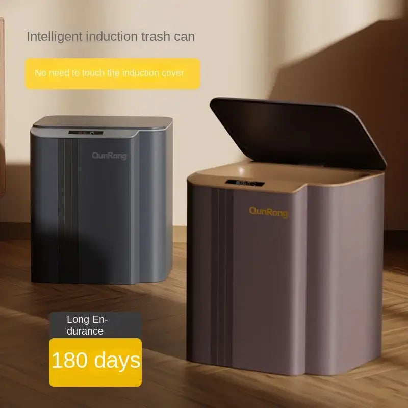 Gray Smart Sensor Trash Can