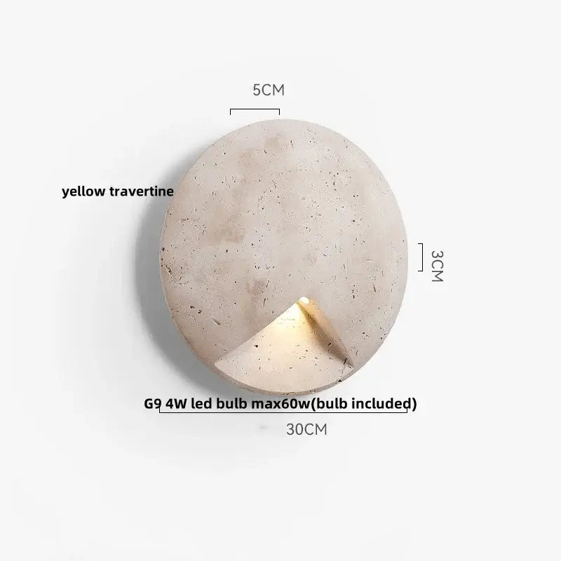 Yellow Stone LED Sconce