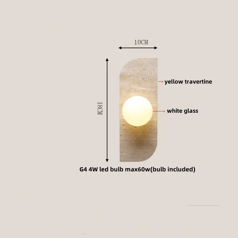 Yellow Stone LED Sconce