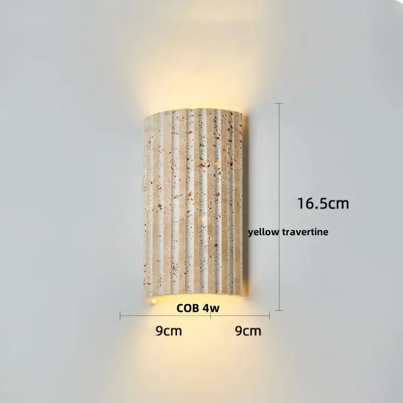 Yellow Stone LED Sconce