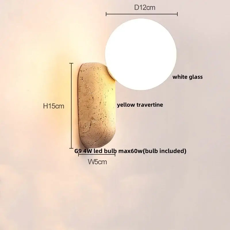 Yellow Stone LED Sconce