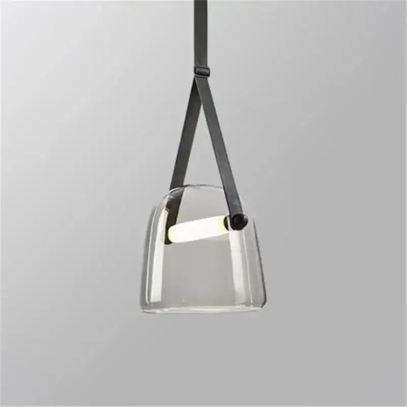 White Glass Chandelier Light