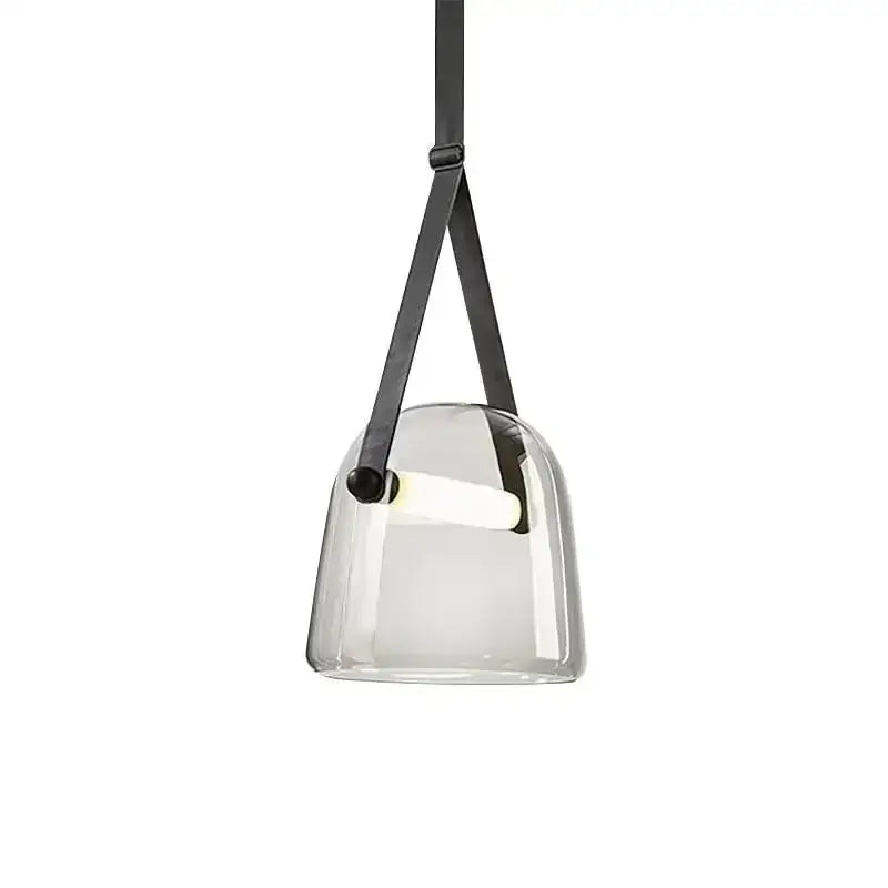 White Glass Chandelier Light