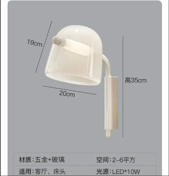 White Glass Chandelier Light