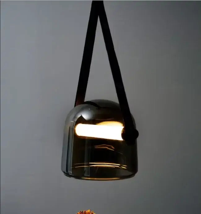 White Glass Chandelier Light