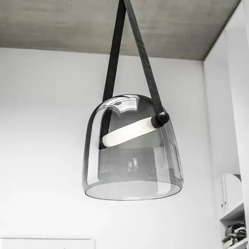 White Glass Chandelier Light
