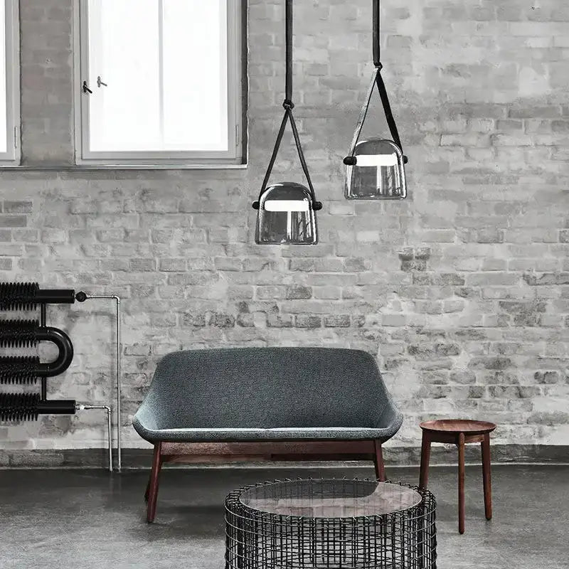 White Glass Chandelier Light