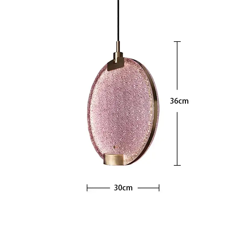 Green Textured Glass Pendant