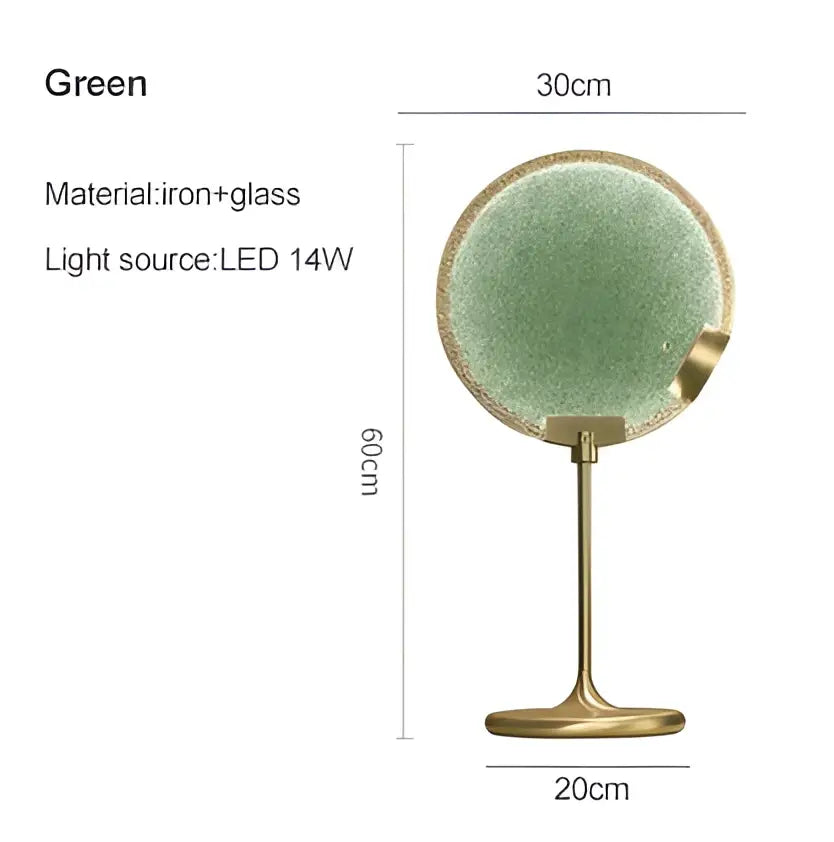 Green Textured Glass Pendant