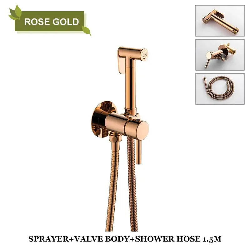Grey Brass Bidet Mixer