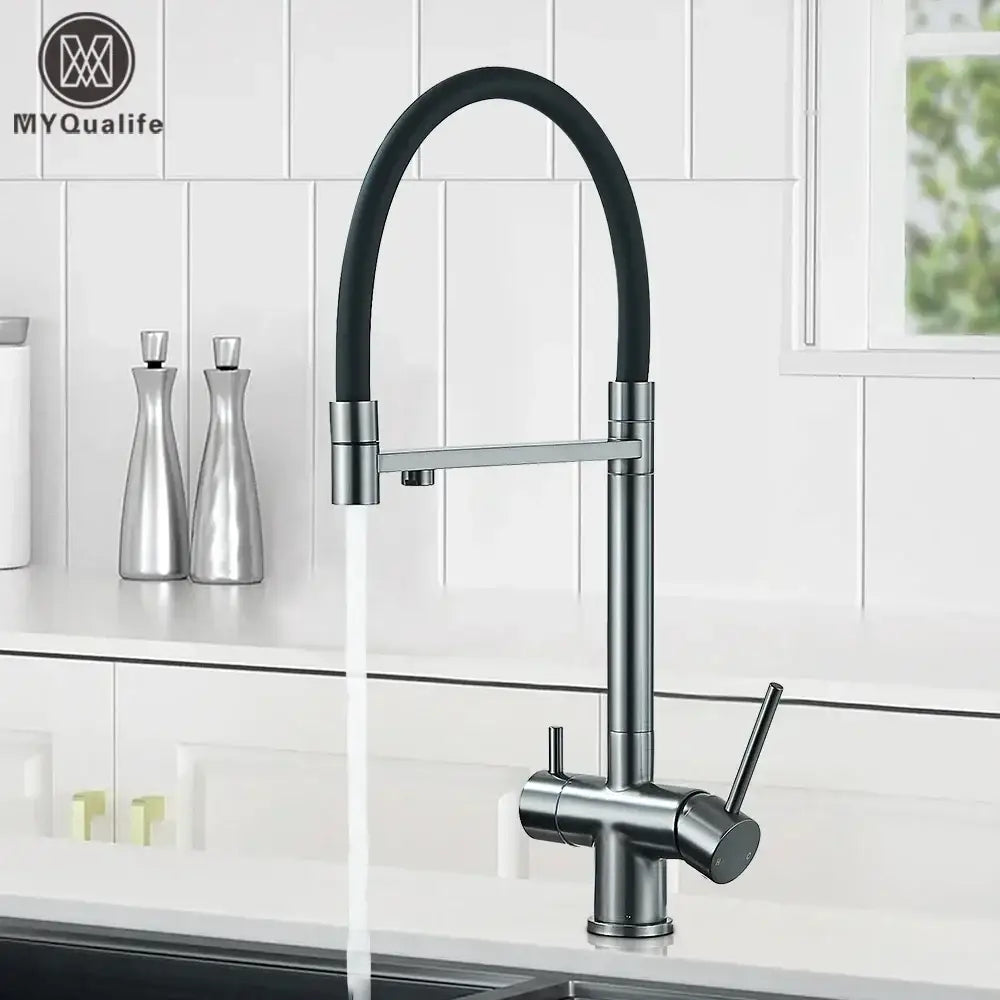 Gun Gray Kitchen Faucet