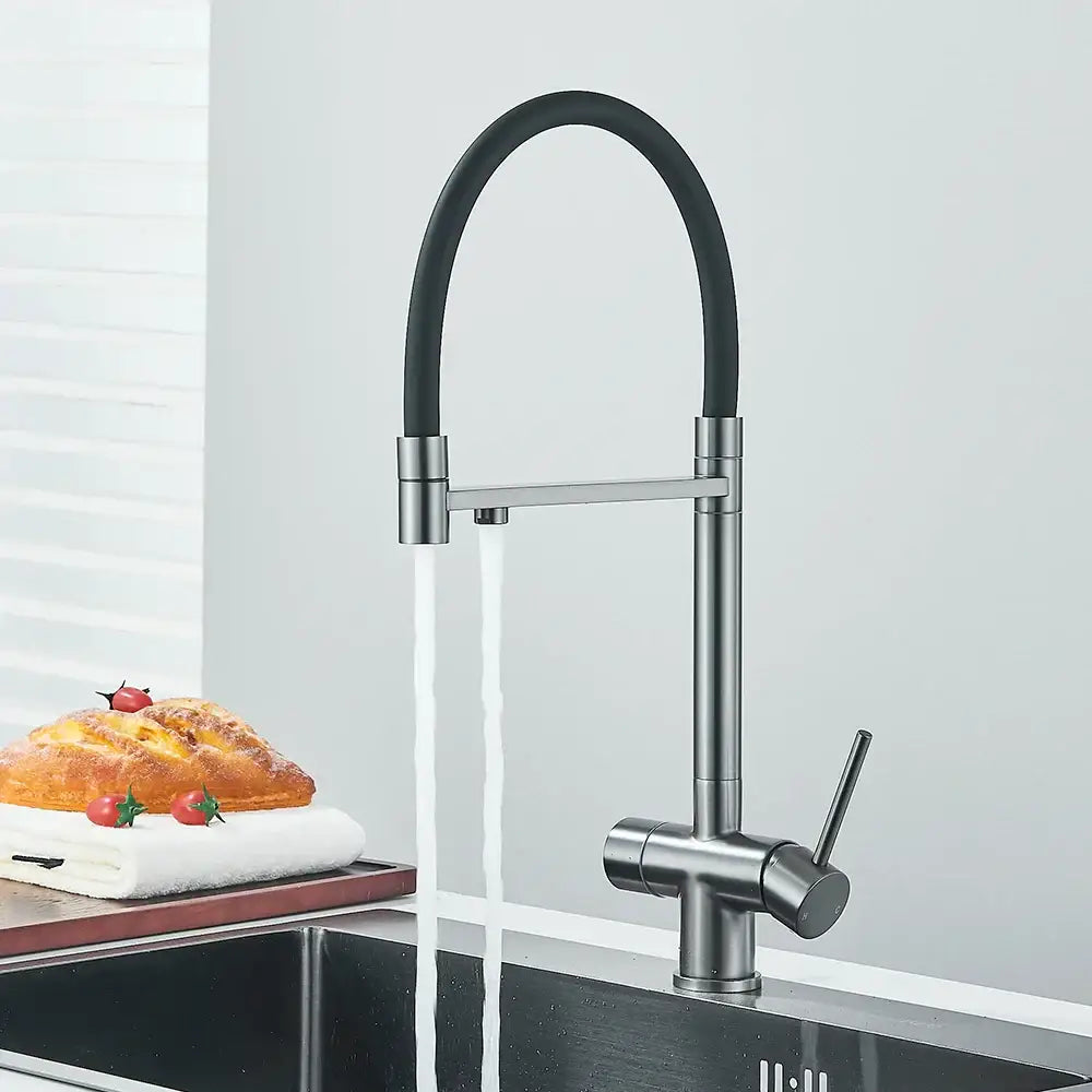 Gun Gray Kitchen Faucet