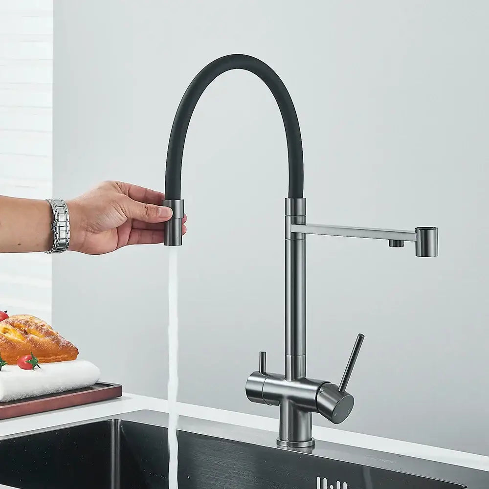 Gun Gray Kitchen Faucet