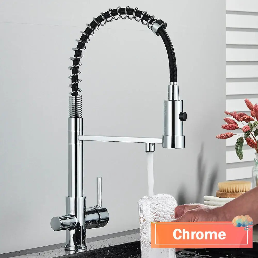 Gun Gray Spring Faucet