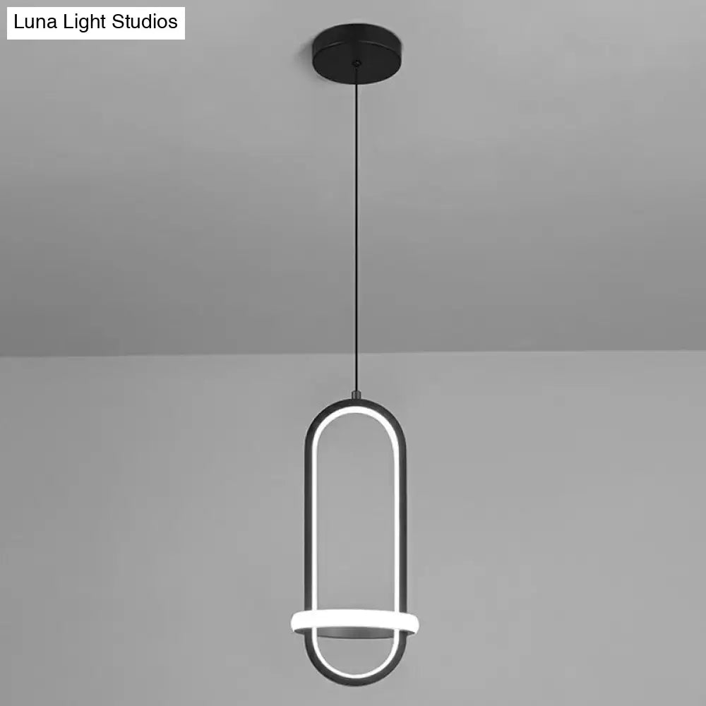 Black Halo Pendant Light