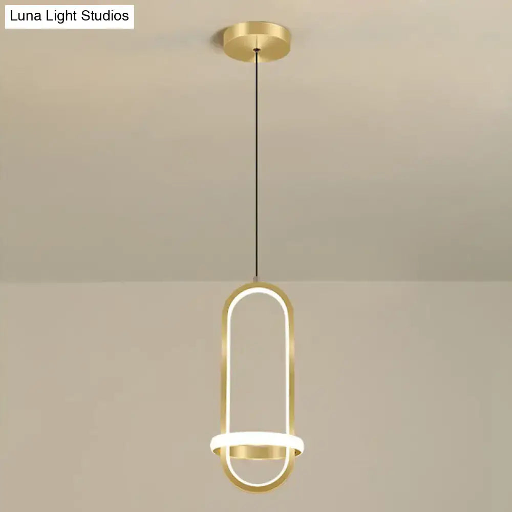 Black Halo Pendant Light