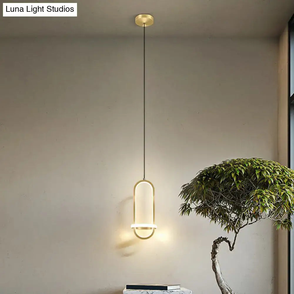 Black Halo Pendant Light