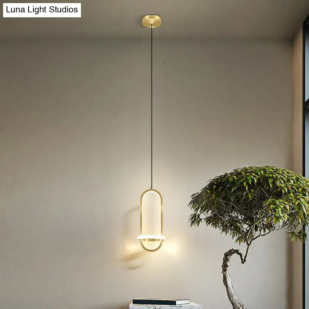 Black Halo Pendant Light