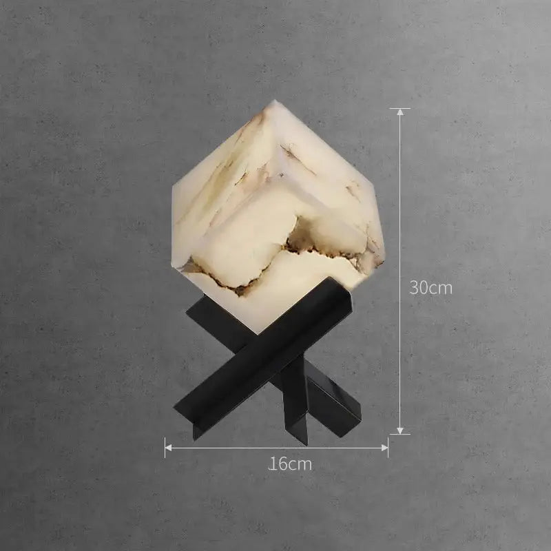 Marble Cube Table Lamp